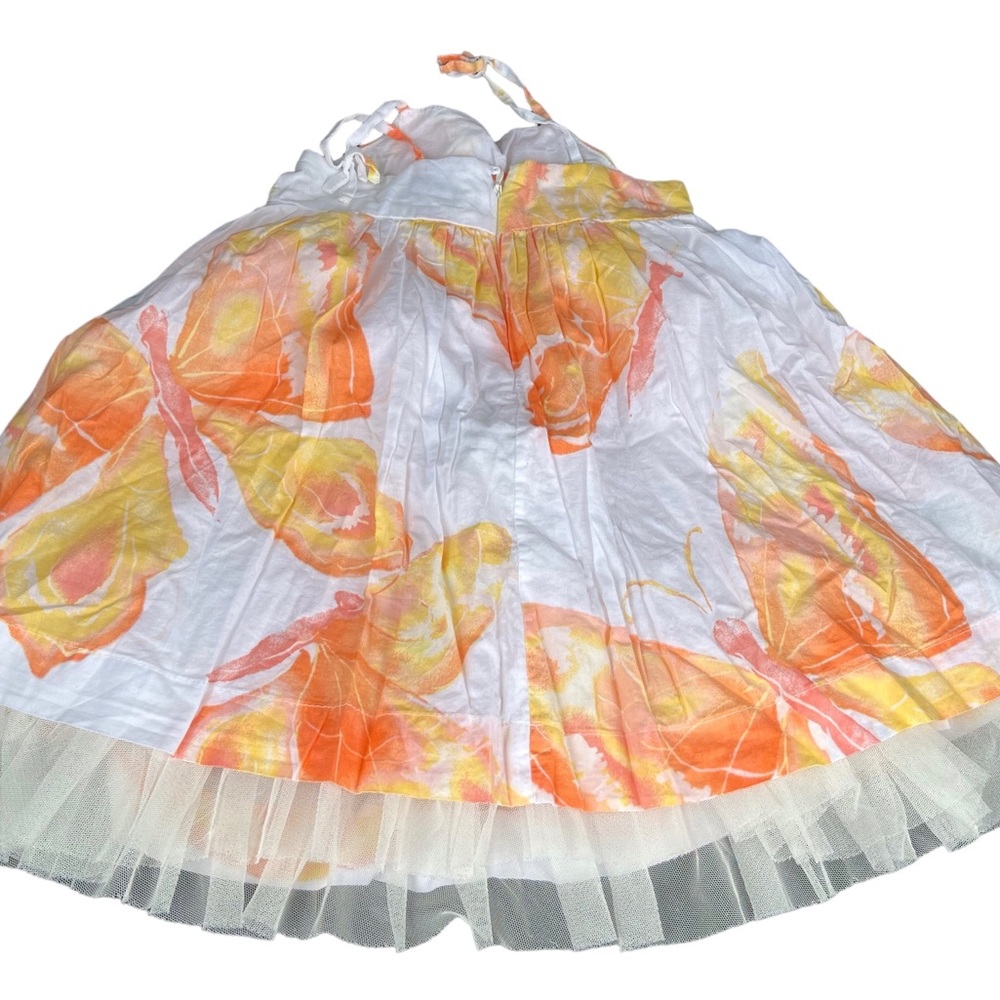 BABY GAP GIRLS ORANGE BUTTERFLY SUNDRESS SUMMER TANK DRESS 18 M 24M.